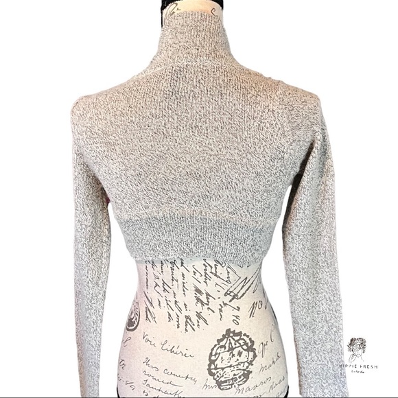 Gray Merino Wool Gray Shrug S/M - Picture 5 of 5